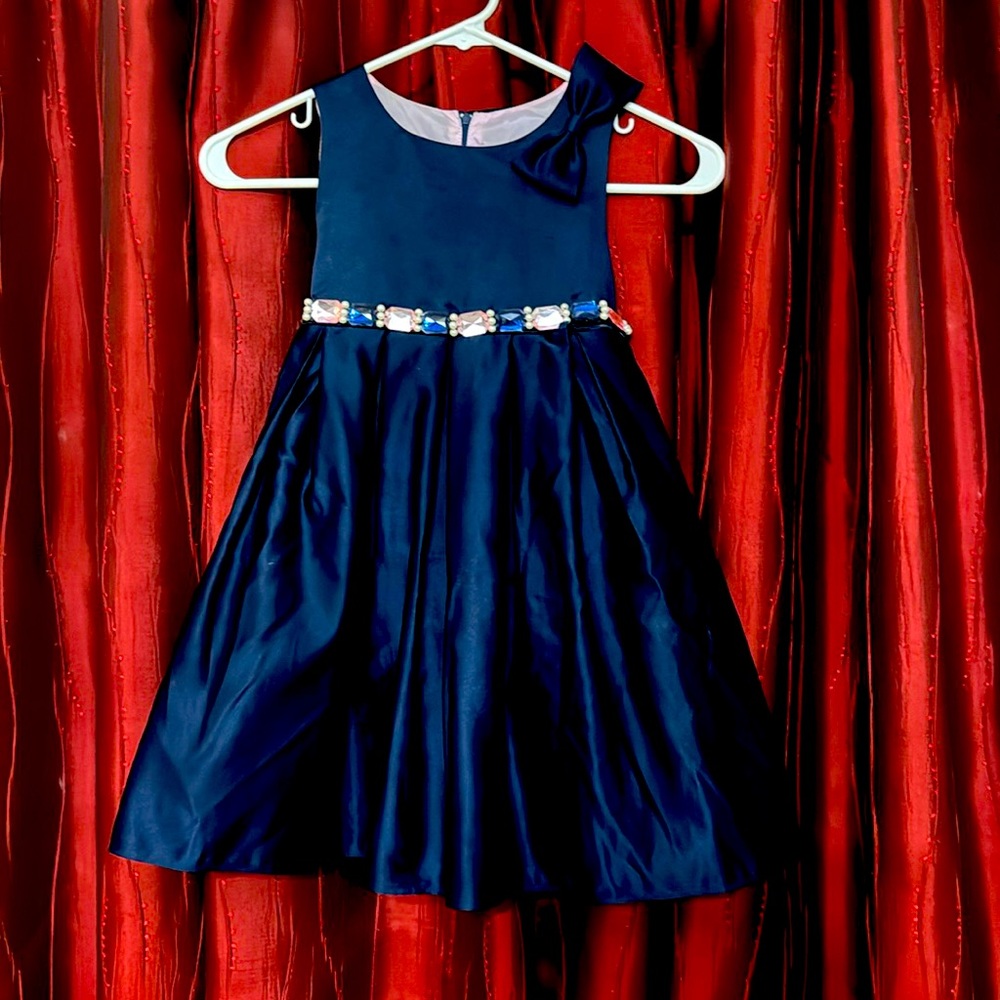 Dark Blue size 5 Holiday dress
